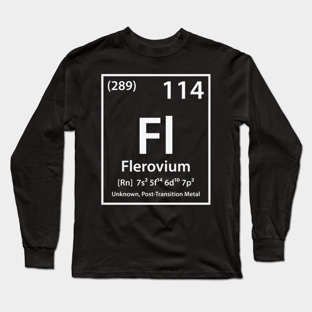 Flerovium Element Long Sleeve T-Shirt by cerebrands